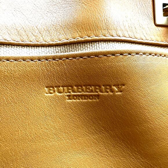 Burberry London Vintage Mustard Yellow Leather Mini Bucket Shoulder Bag - Picture 11 of 13